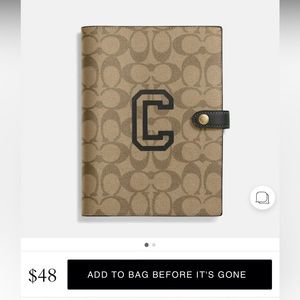 Notebook In Signature Canvas With Varsity Motif
(null) ‼️offers welcome ‼️